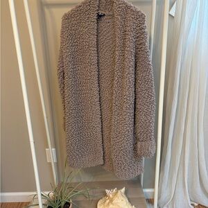 Express Taupe Bouclé Sherpa Jacket